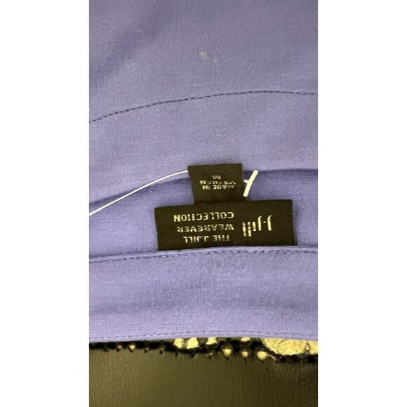 💜 J. Jill Wearever Soft Purple Casual Midi Dress Short Sleeve M - Picture 4 of 4